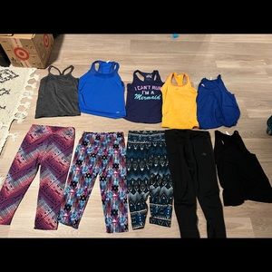 10 Piece Exercise Clothes - Women S/M